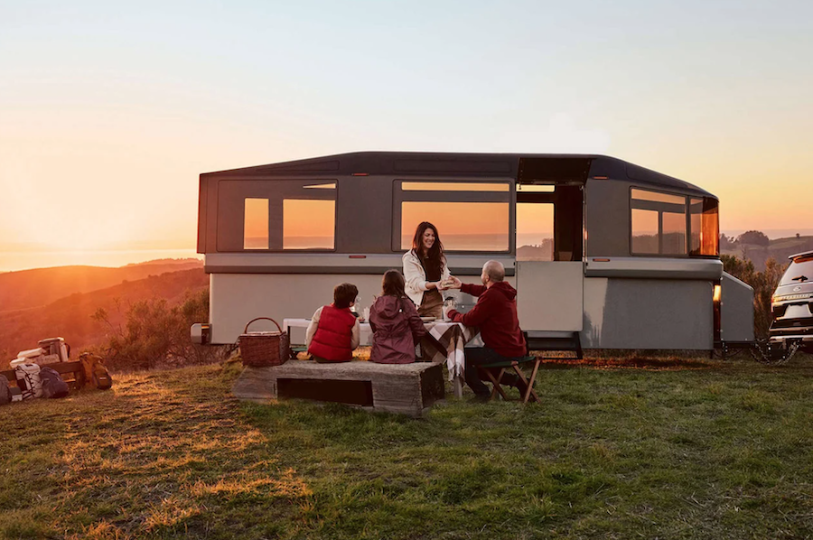 elektrikli araç için karavan