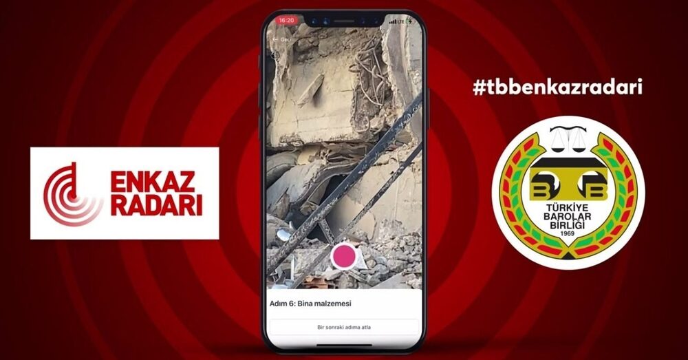 Enkazdan Delil Toplamayı Kolaylaştıran Uygulama: TBB Enkaz Radarı