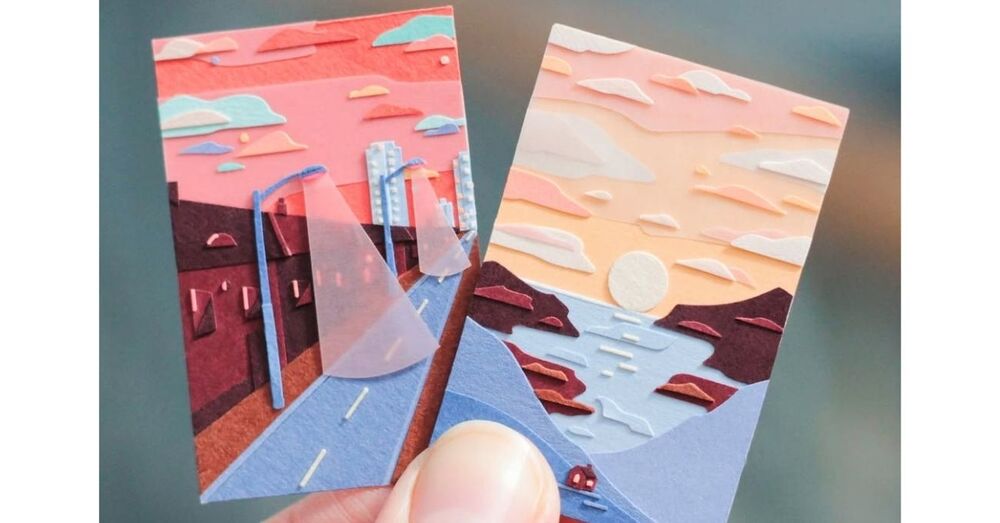 Bir İllüstratör Çalışmalarından Arta Kalan Kağıt Parçalarını Pullara Dönüştürürse