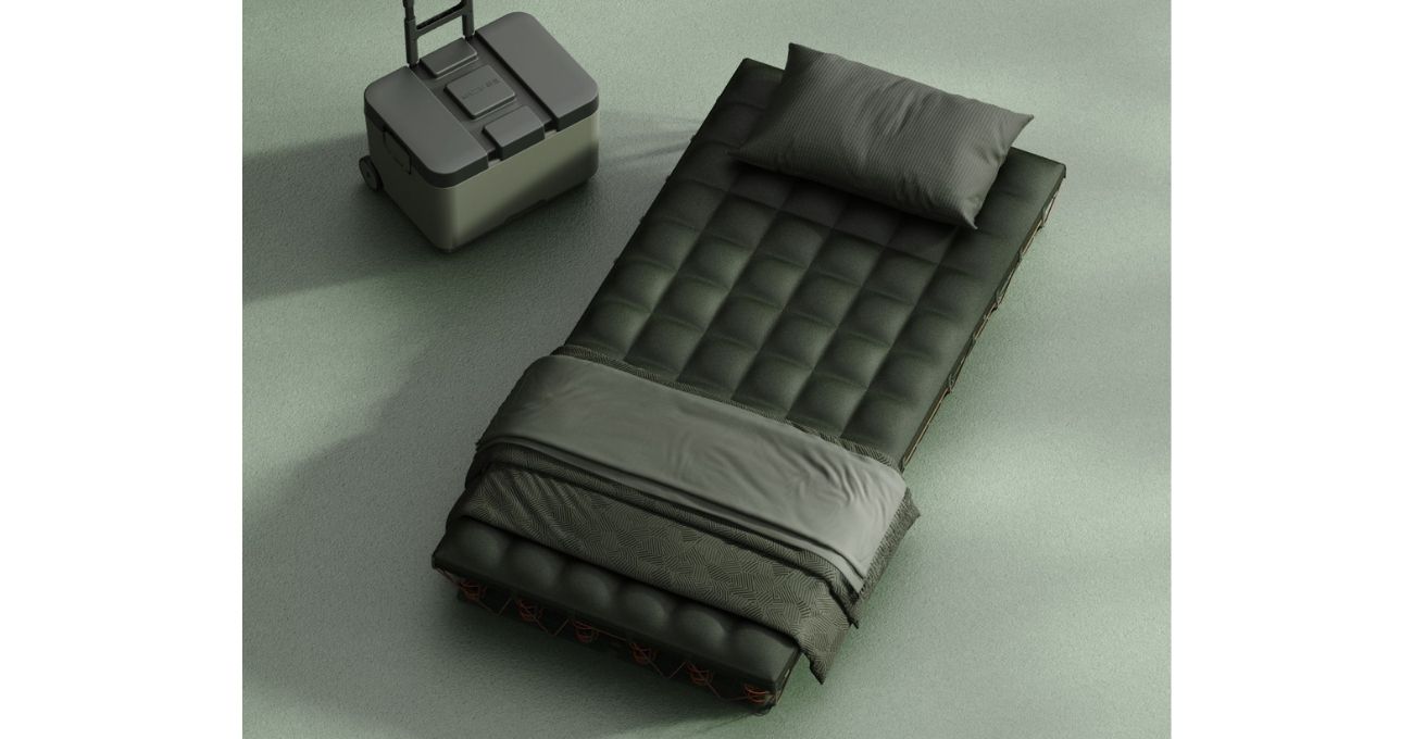 Taşınabilir Yay Üniteli Modüler Kamp Yatağı