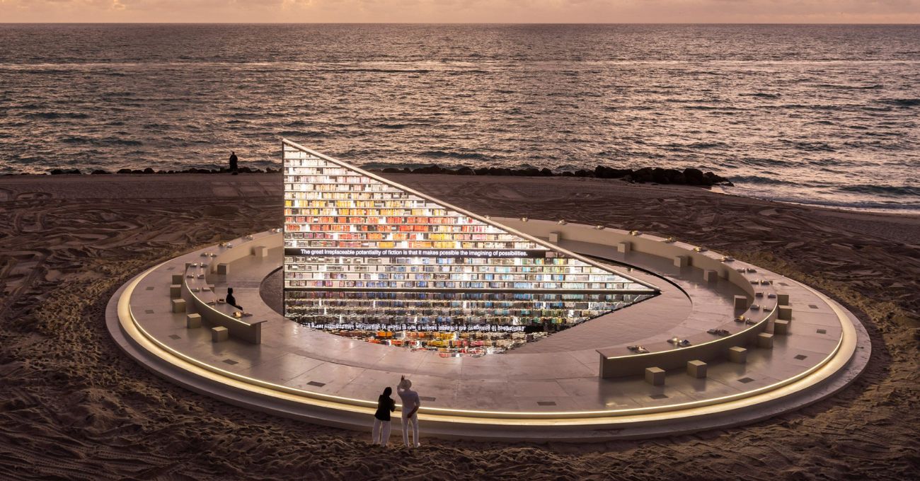 Es Devlin’den Hareketli Sahil Kütüphanesi