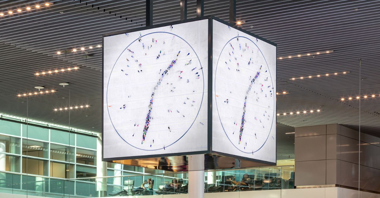 1.000 Kişilik Koreografiyle İşleyen Dev Saat