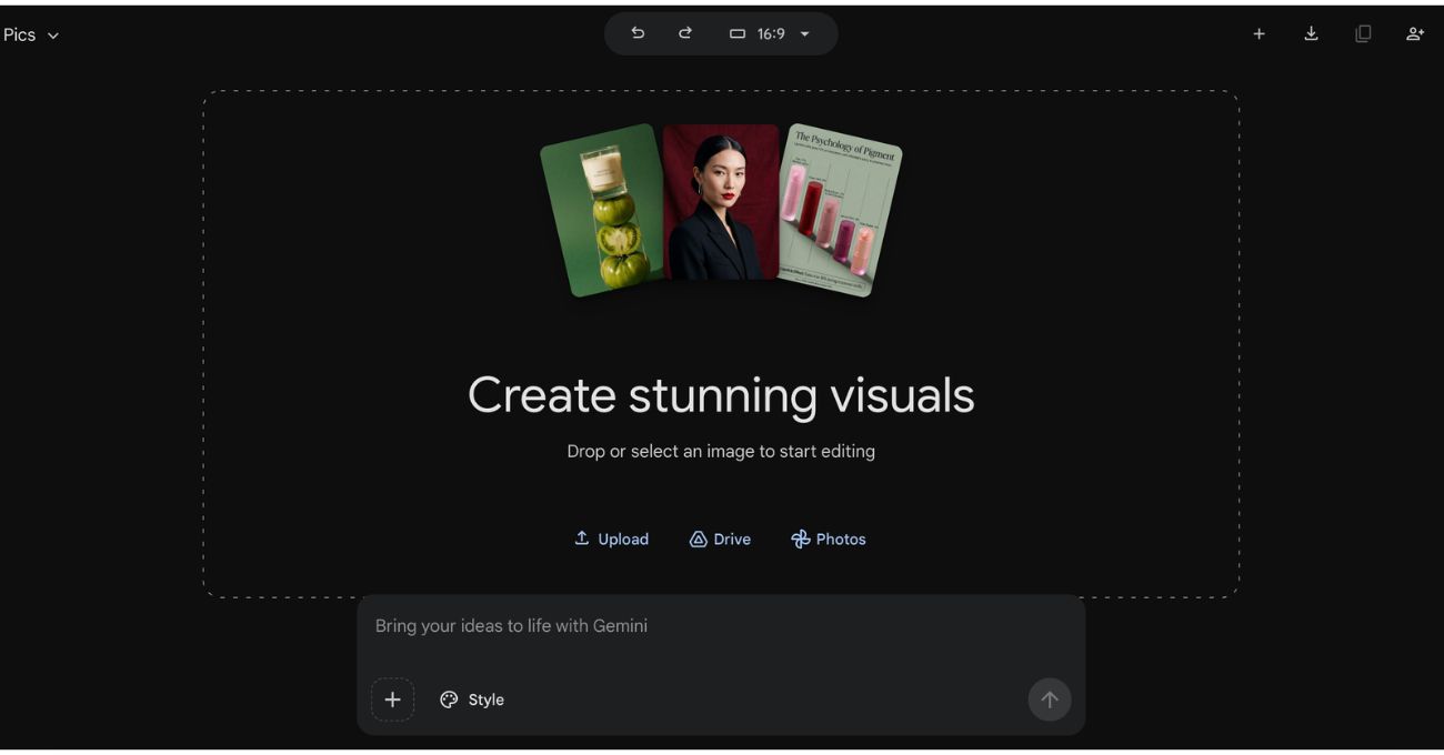 Google, Canva’ya Rakip Yeni Tasarım Aracını Tanıttı: Google Pics